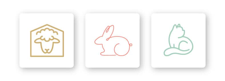 Animal logo icons