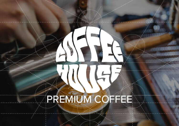 Coffee logo layout