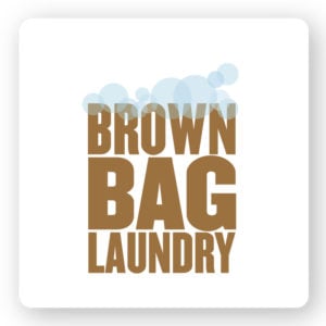 Brown bag laundry logo