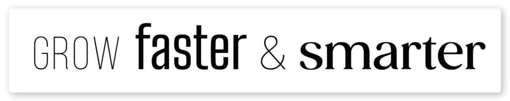 Marketing logo typography example