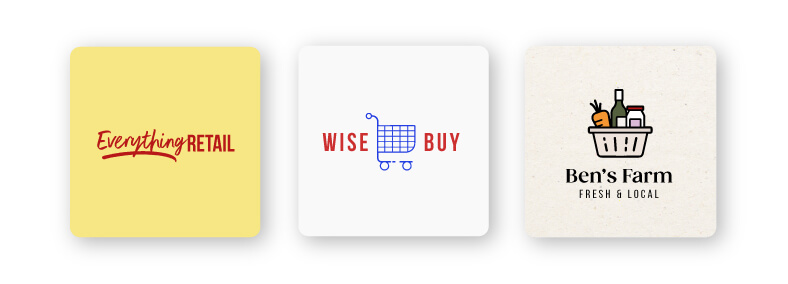Retail logo icons