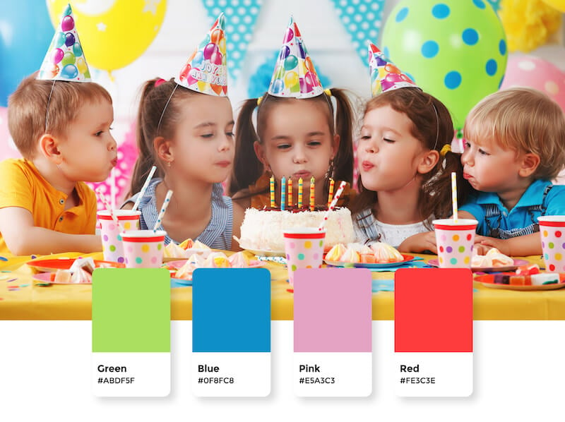 Children logo color palette