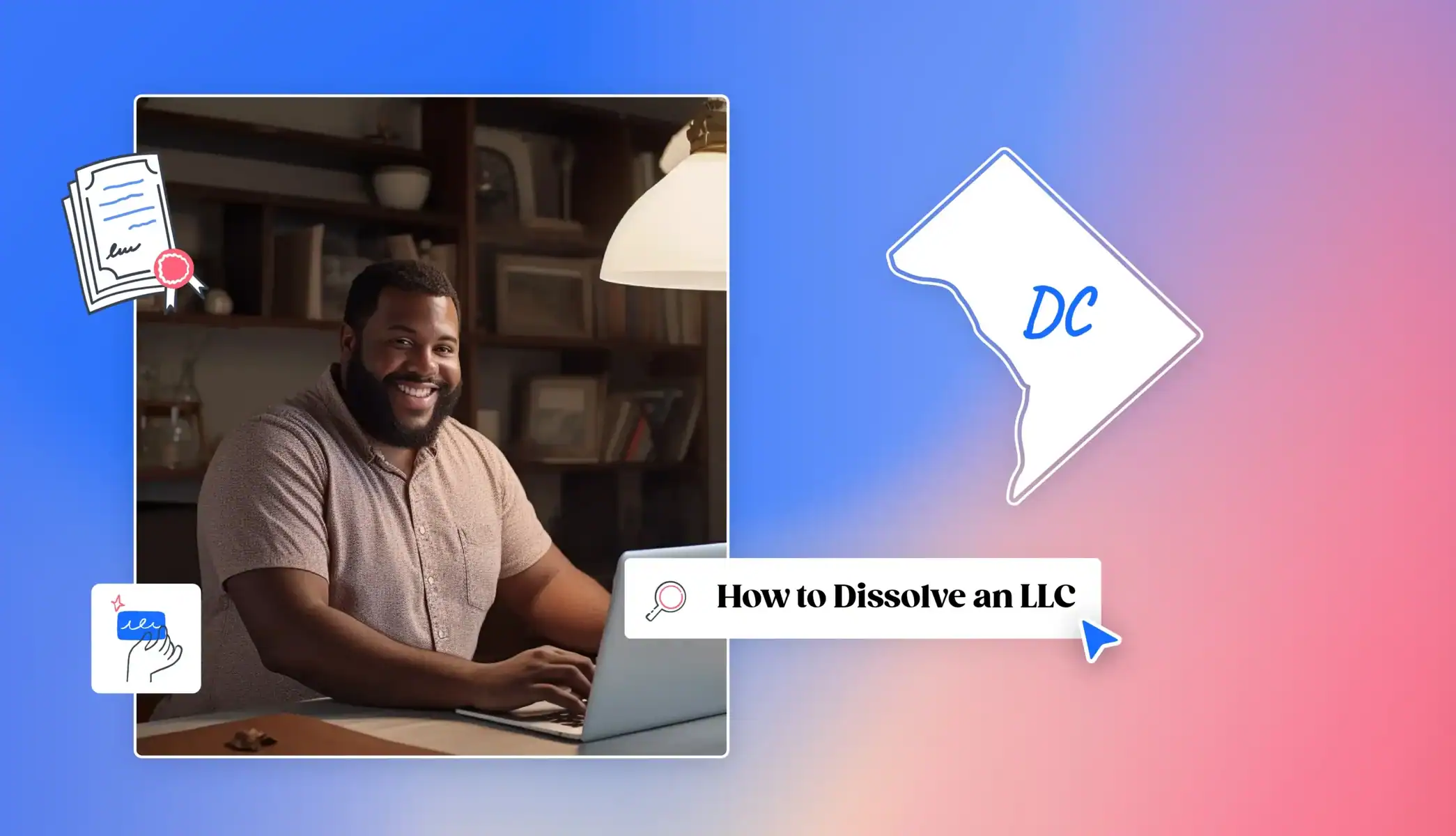How to Dissolve an LLC in Washington DC Washington DC state map