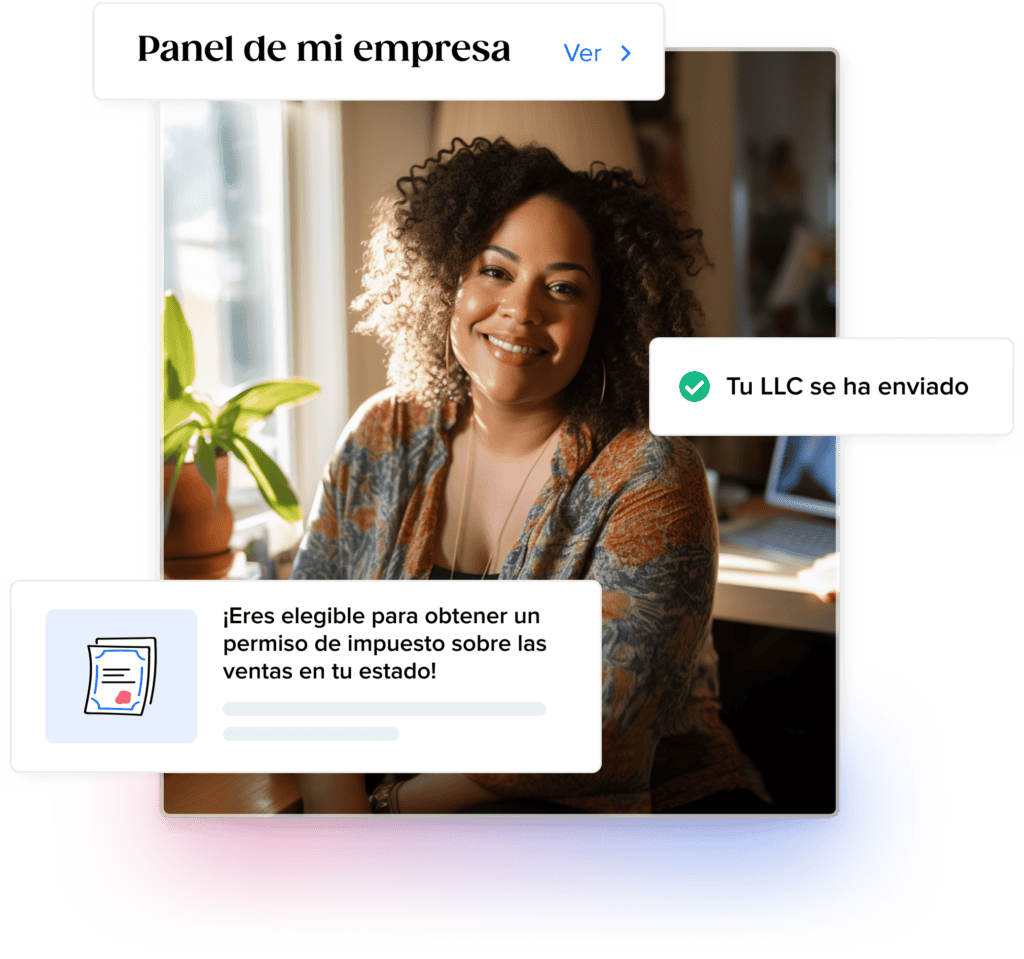 Feliz dueña de un negocio que acaba de abrir su propio negocio