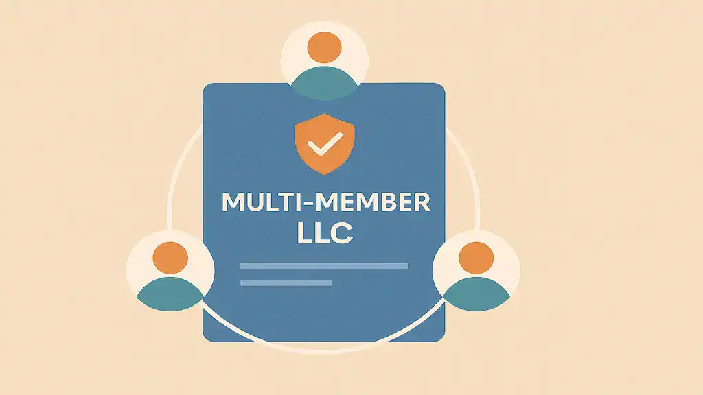 Multi member LLC security icon people icons