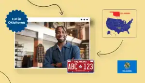 LLC in Oklahoma states map