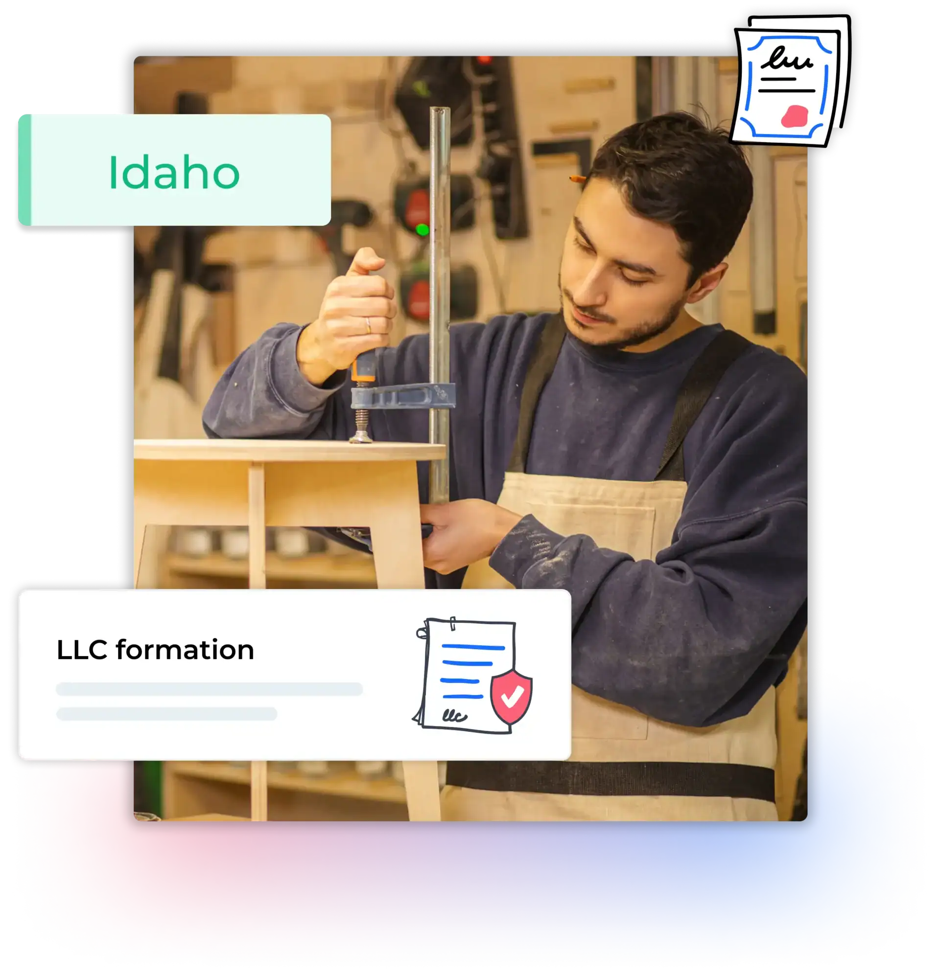 Shop owner in Idaho happy to have liability protection after forming an LLC