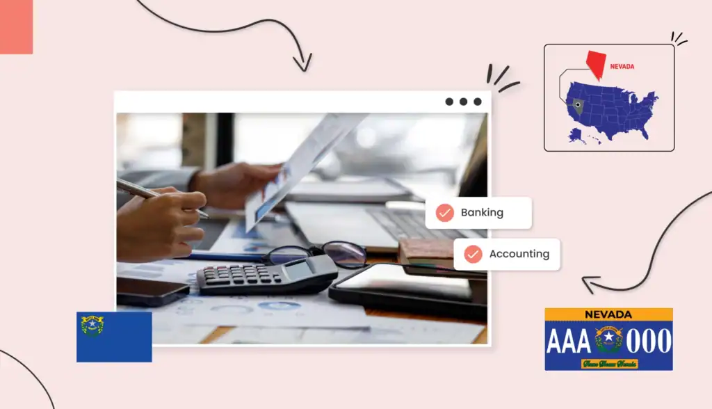 Small business owner holding a piece of paper with a calculator next to them, budgeting for their  business in Nevada