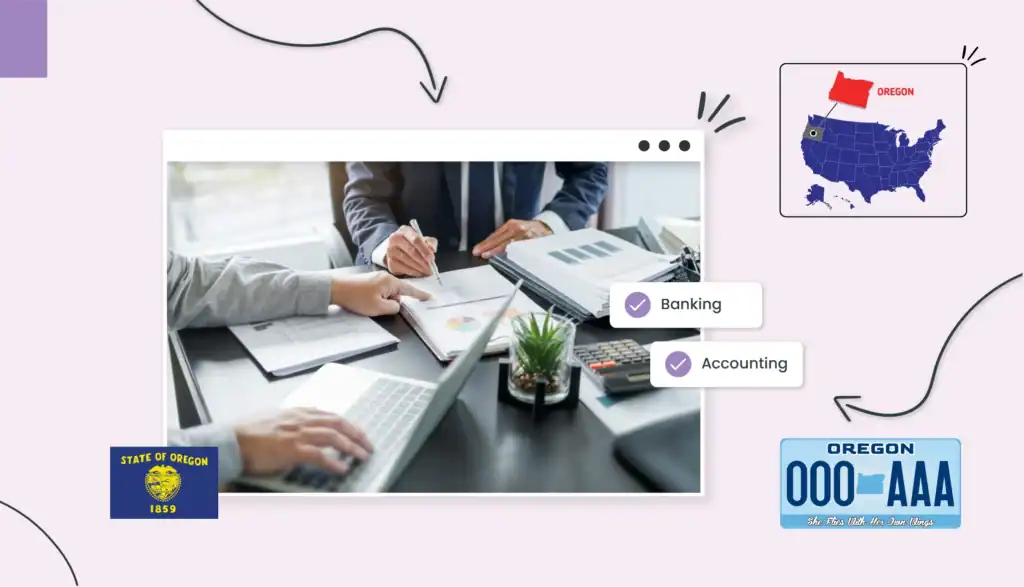 Small business owners looking at a graph on a clip board in Oregon