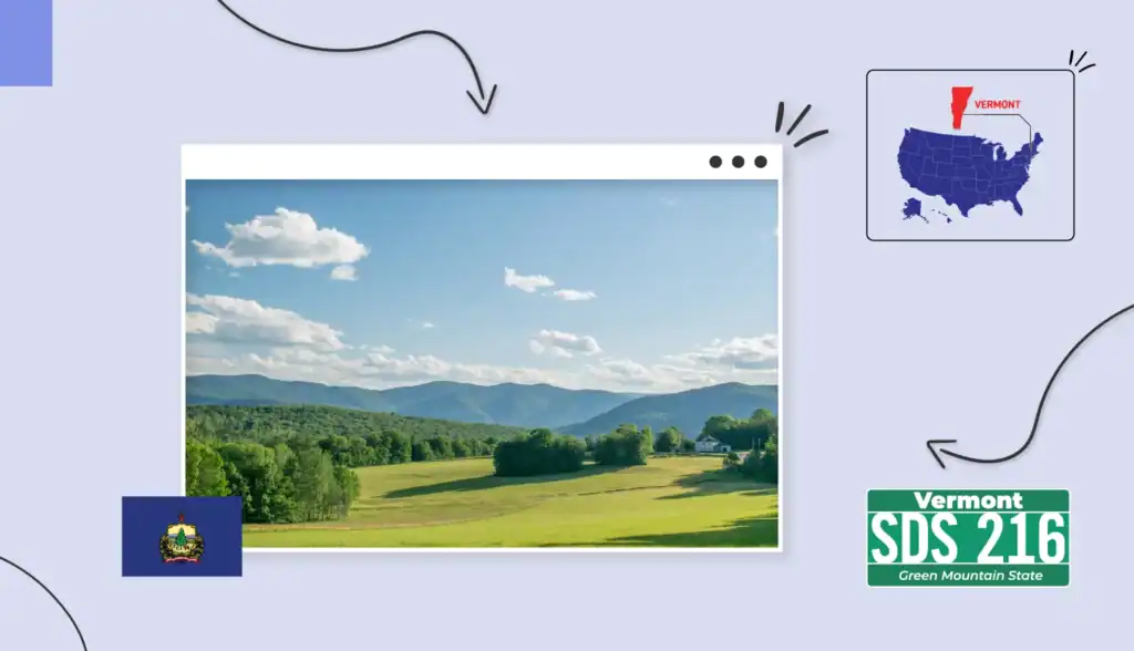 Scenic views of Vermont's mountains and hills