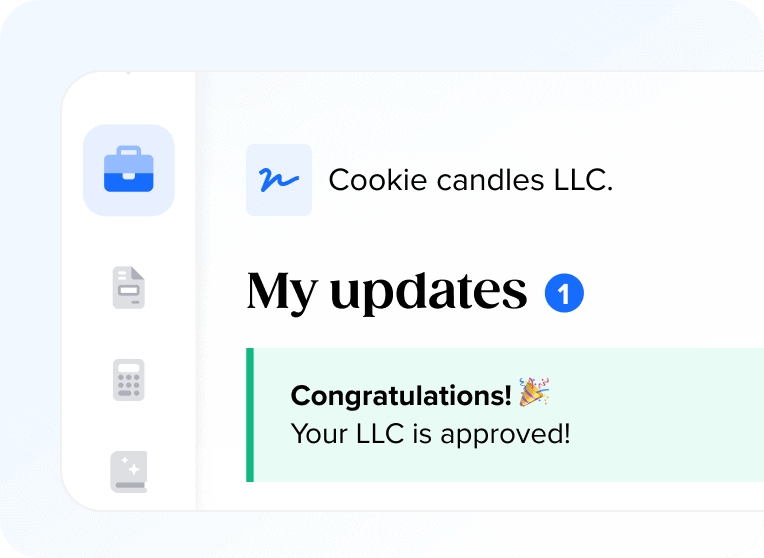 My updates screen from LLC dashboard