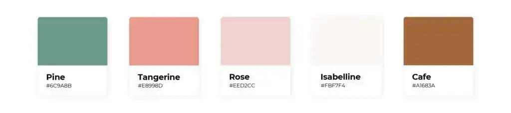 Bakery color swatch example