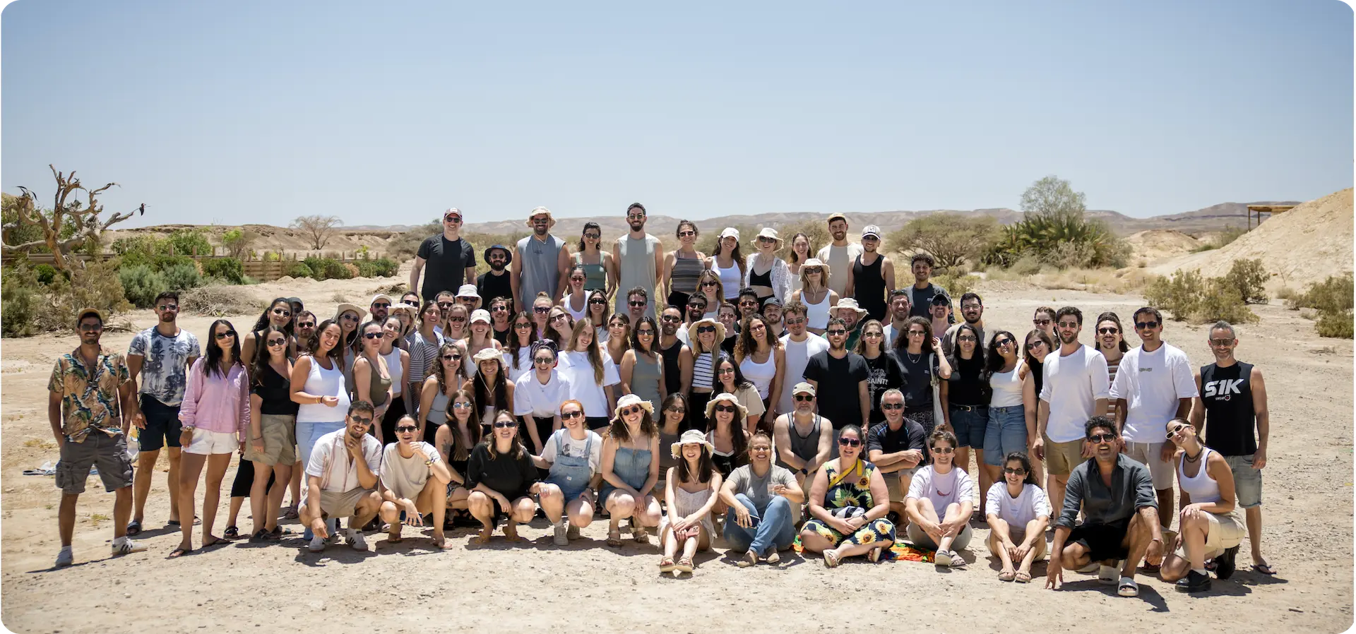 Team at retreat in teh desert