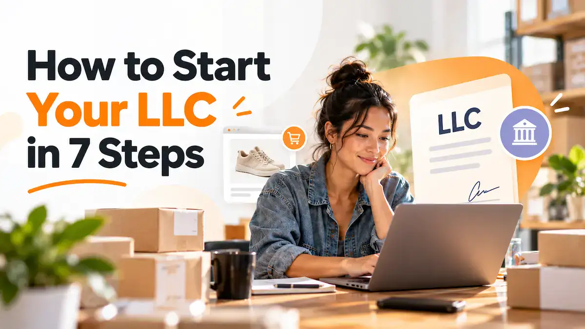 Business woman smiling learning how to start an LLC in 7 steps